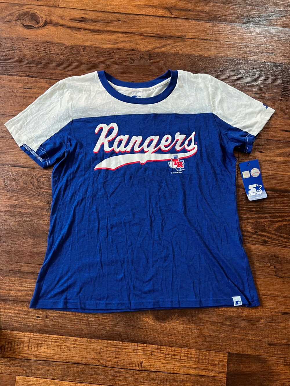Texas Rangers Blue & White Tee